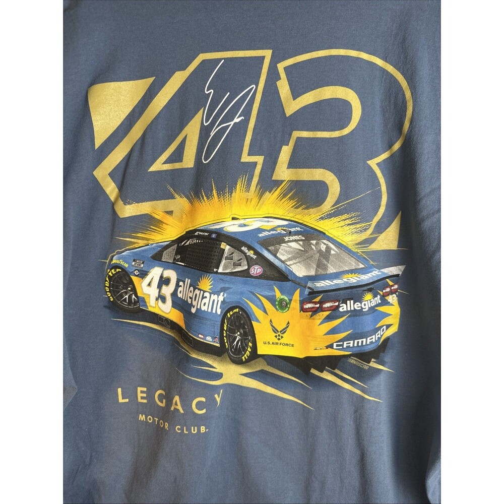 NASCAR Erik Jones #43 Petty Racing T-Shirt Petty Legacy Motorsports Adult 3XL - Picture 7 of 7